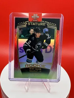 2024-25 Stature Rookie Will Smith #34 San Jose Sharks /249 RED front